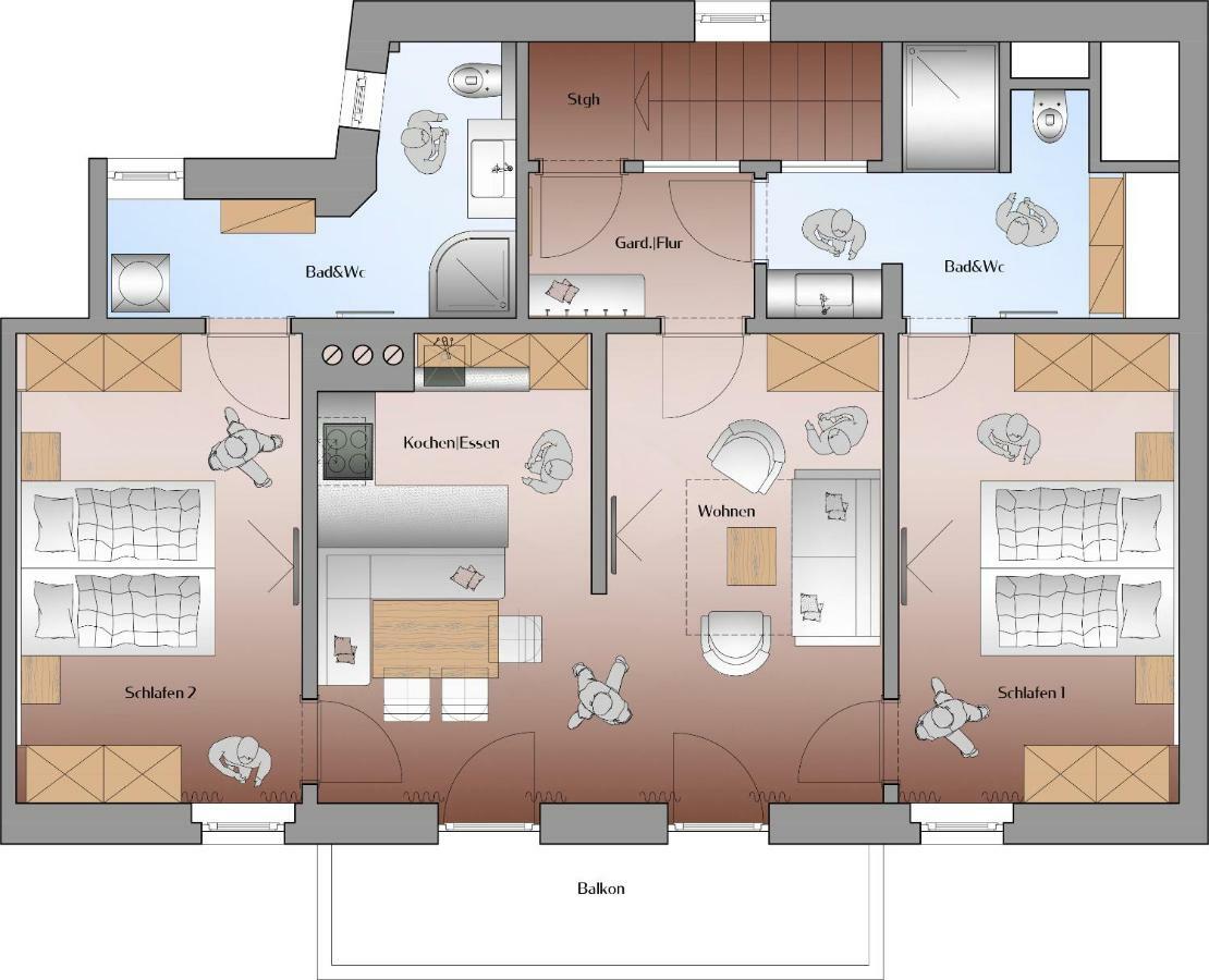 Appartements Erwin & Eleonore Huettl - Penthouse Neukirchen am Großvenediger Exterior foto